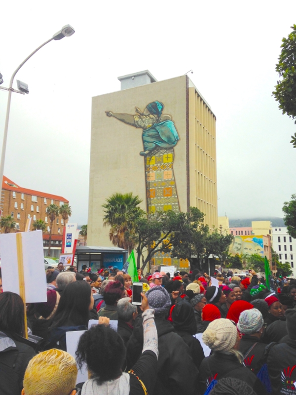 March against gender-based violence in Cape Town, South Africa